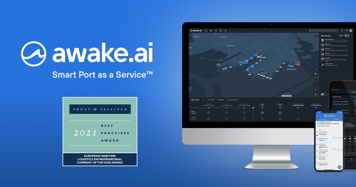 Awake.AI Awarded for Redefining Maritime Logistics