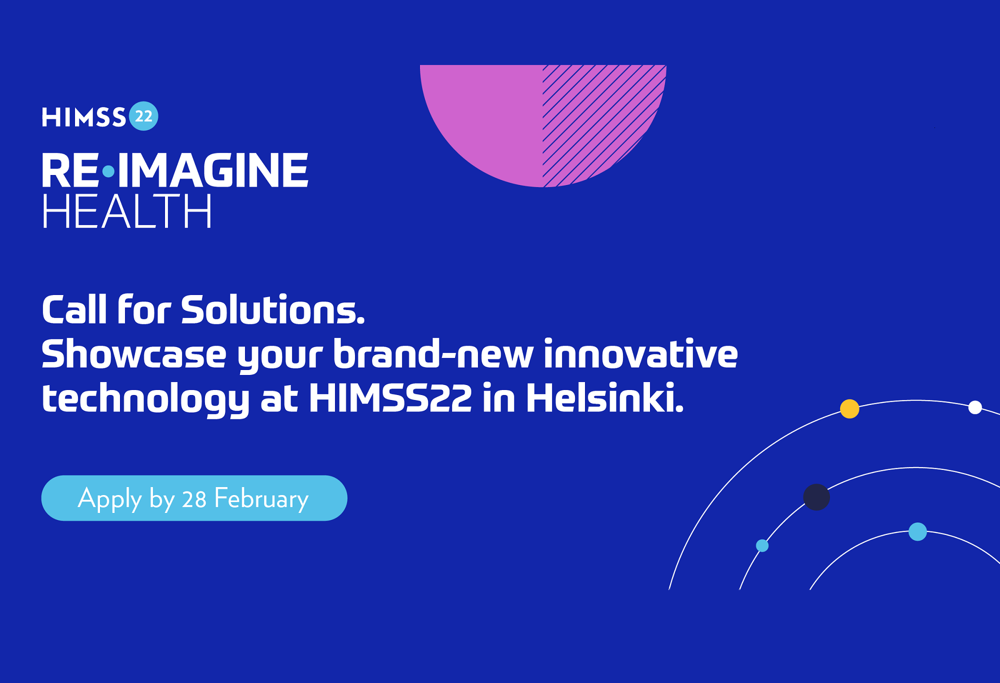 HIMMS22EU Call for solutions banner