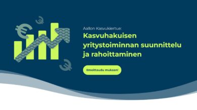 Kuva tekstistä: Kasvuhakuisen yritystoiminnan suunnittelu ja rahoittaminen