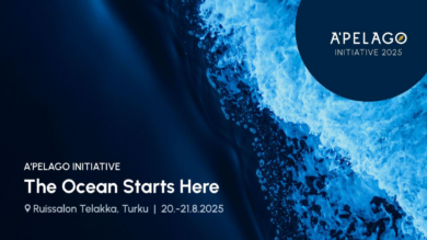 Background image displaying information over flowing water