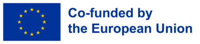 Coloured logo of the European Union: on the left, the flag of the European Union in blue and yellow, and on the right, the text "Co-funded by the European Union" in blue.