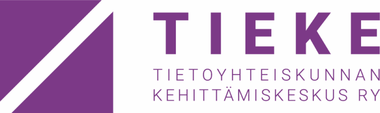 Tieke, tietoyhteiskunnan kehittämiskeskus RY -logo.