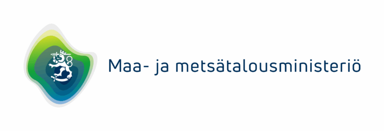Maa- ja metsätalousministeriön logo ja nimi