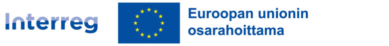 Interreg-logo, EU-lippu ja teksti “Euroopan Unionin osarahoittama”.