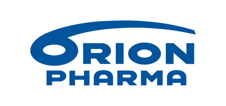 Orion Pharman logo.