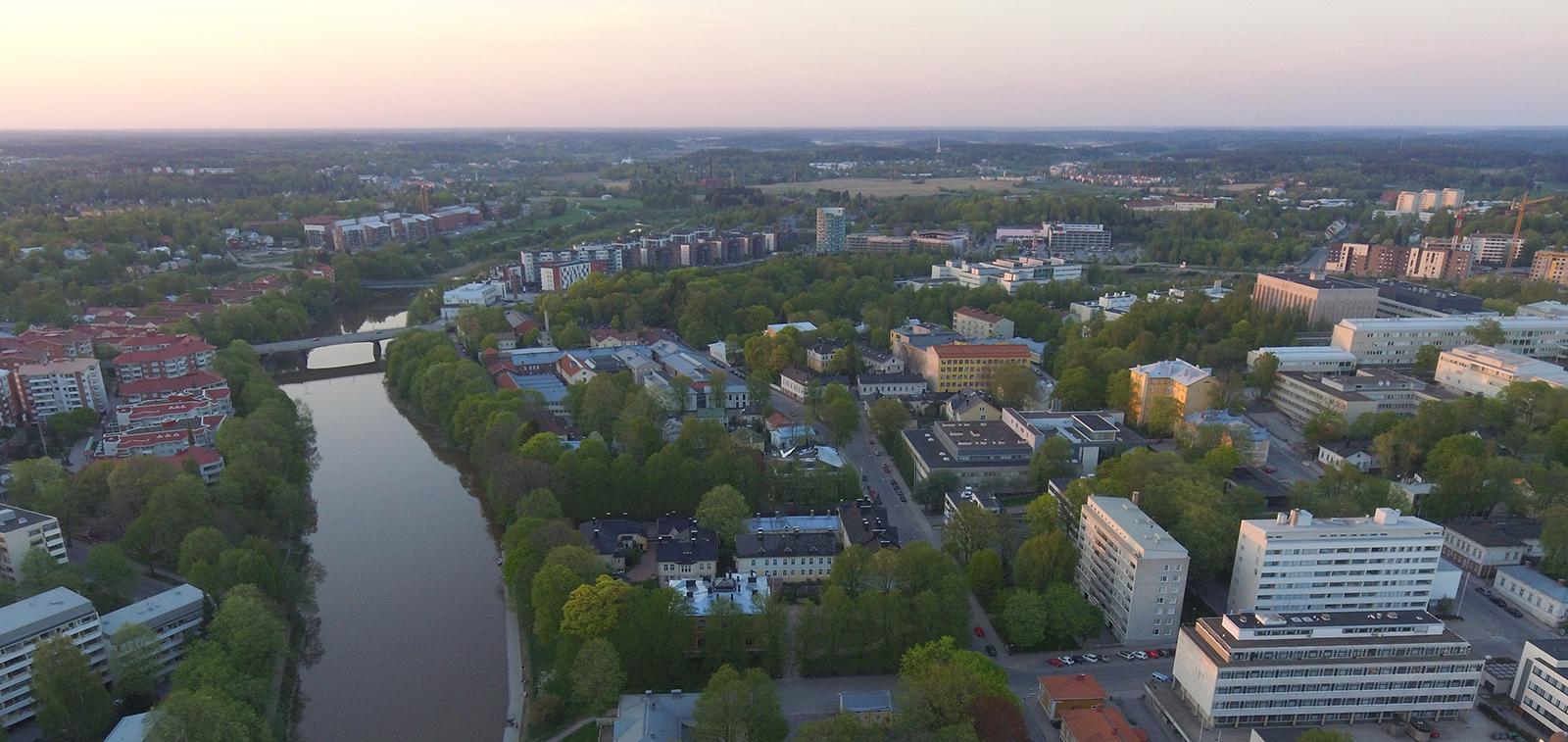 Yliopistonmäki ilmasta kuvattuna