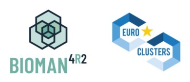 Bioman4R2 logo and EuroClusters logo